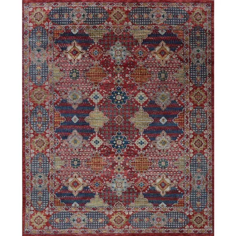 Handwoven Mamlouk Style Area Rug 12'4"³ X 15'1"³ - 10