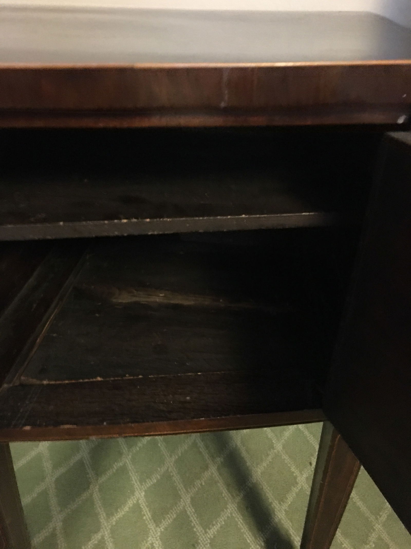 English Antique Bow Front Breakfront Sideboard (1 of 10)