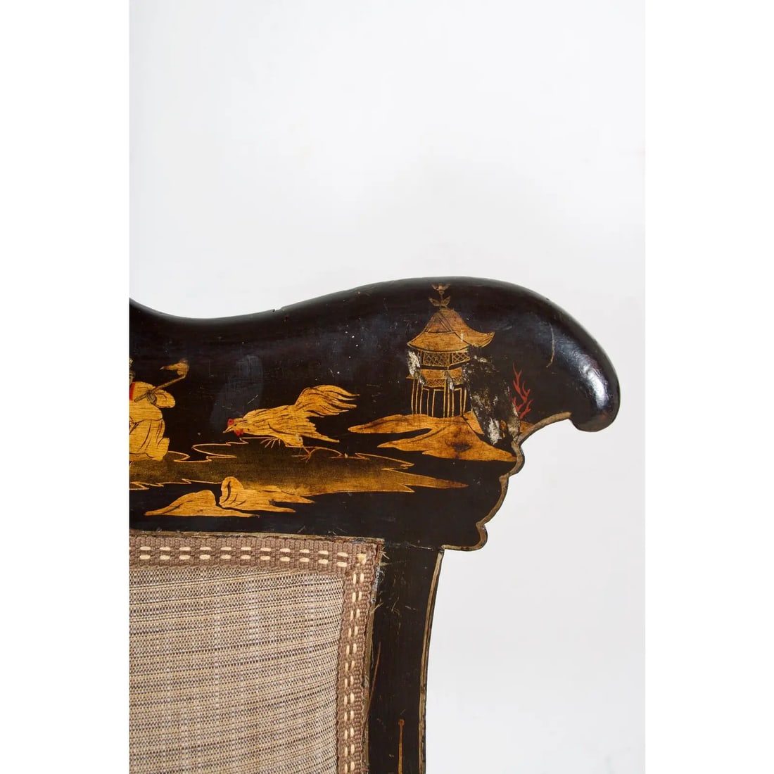 Early 19th Century Regency Chinoiserie Decorated Side Chairs - a Pair - 12