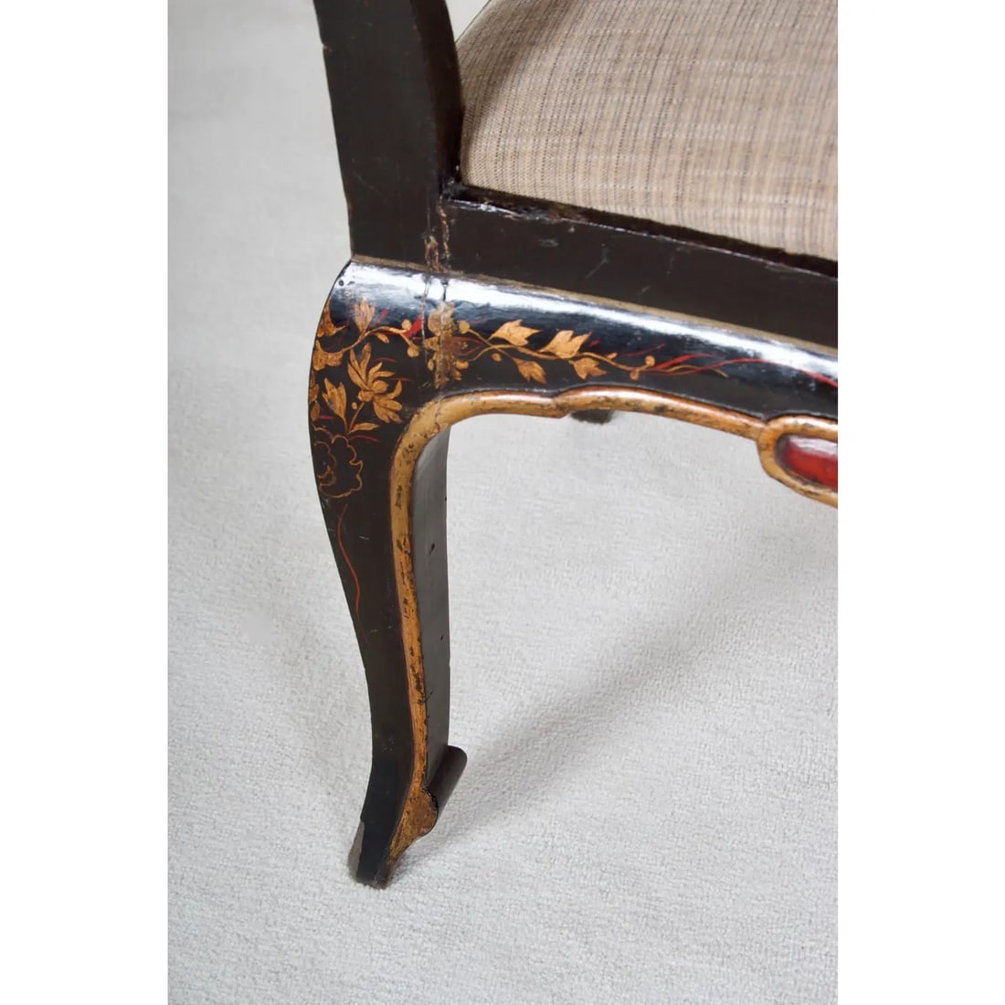 Early 19th Century Regency Chinoiserie Decorated Side Chairs - a Pair - 13