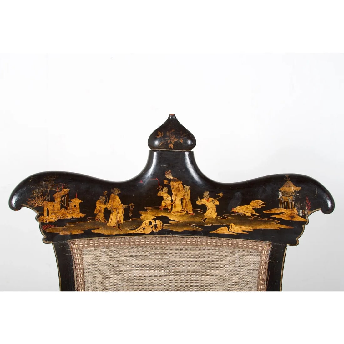 Early 19th Century Regency Chinoiserie Decorated Side Chairs - a Pair (1 of 13)