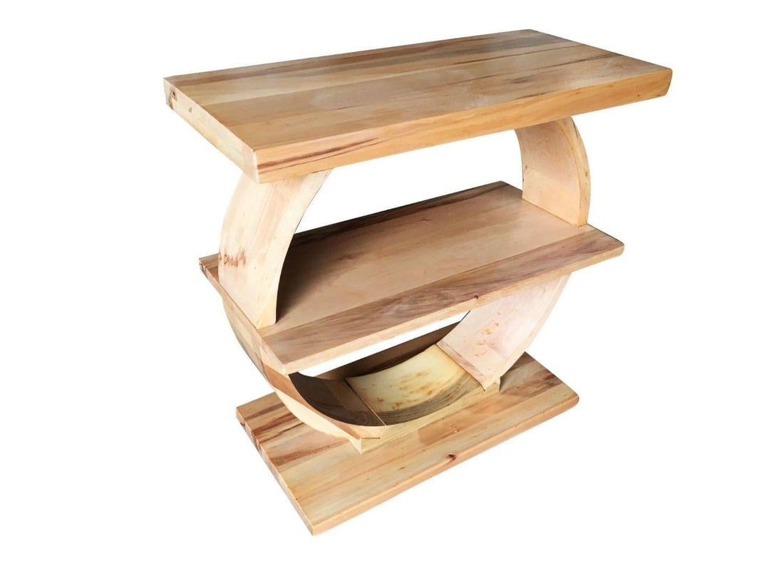 1920s Art Deco Geometreic "Ring" Maple Side Table - 8