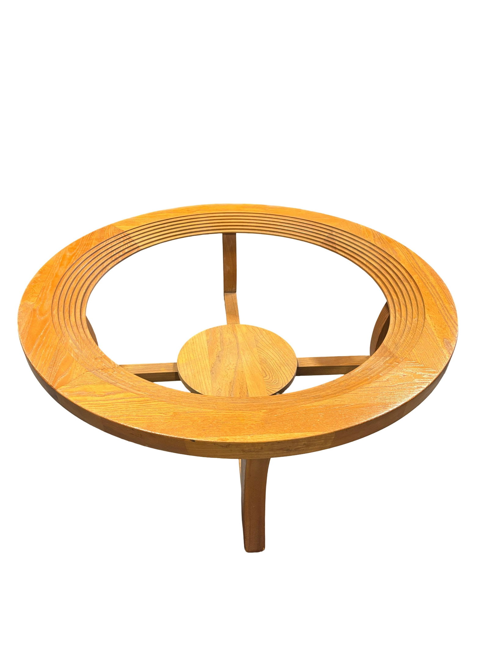 Paul Frankl Oak Stepped Cerused Coffee Table for Brown Saltman - 2