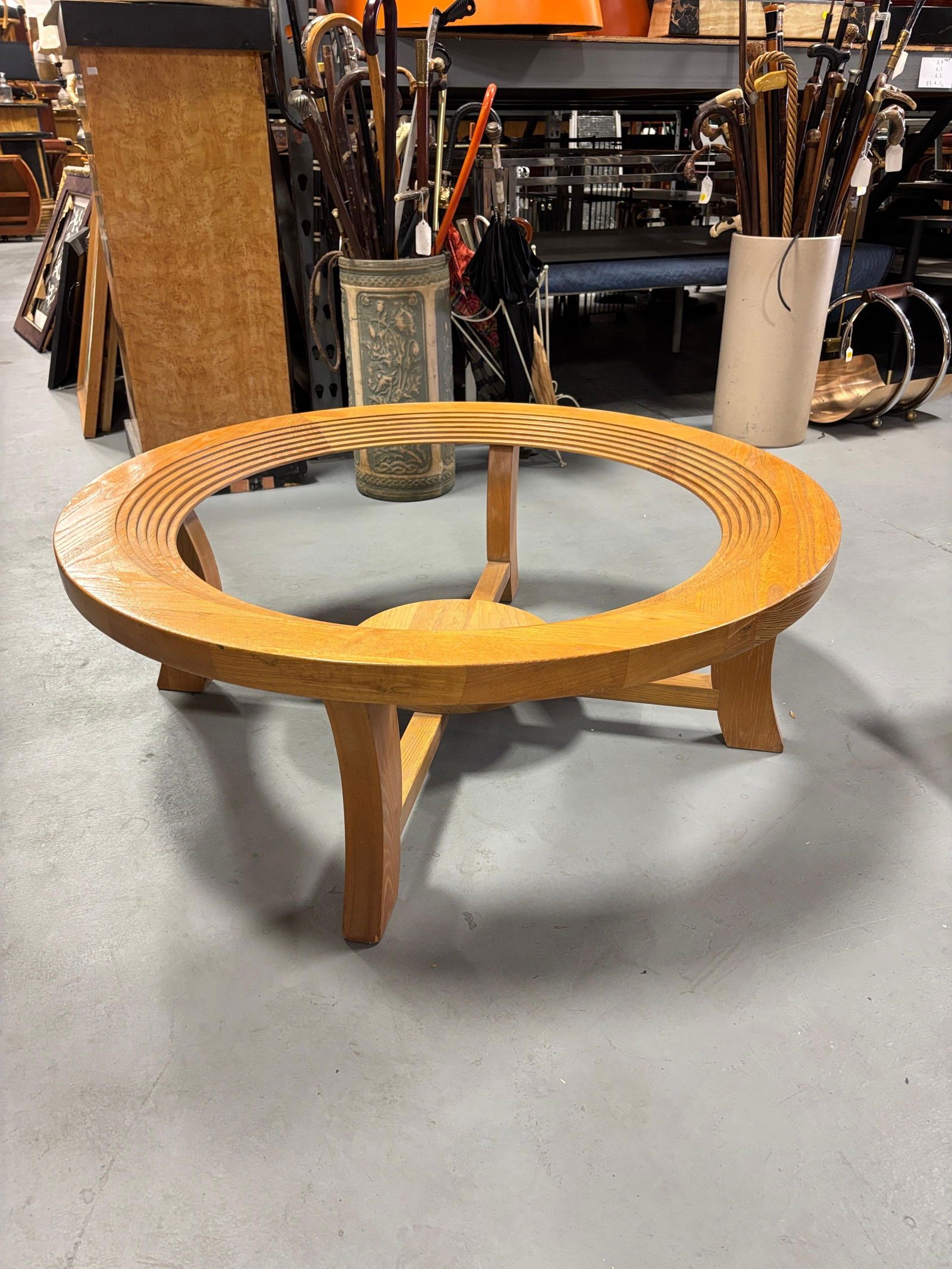 Paul Frankl Oak Stepped Cerused Coffee Table for Brown Saltman - 5