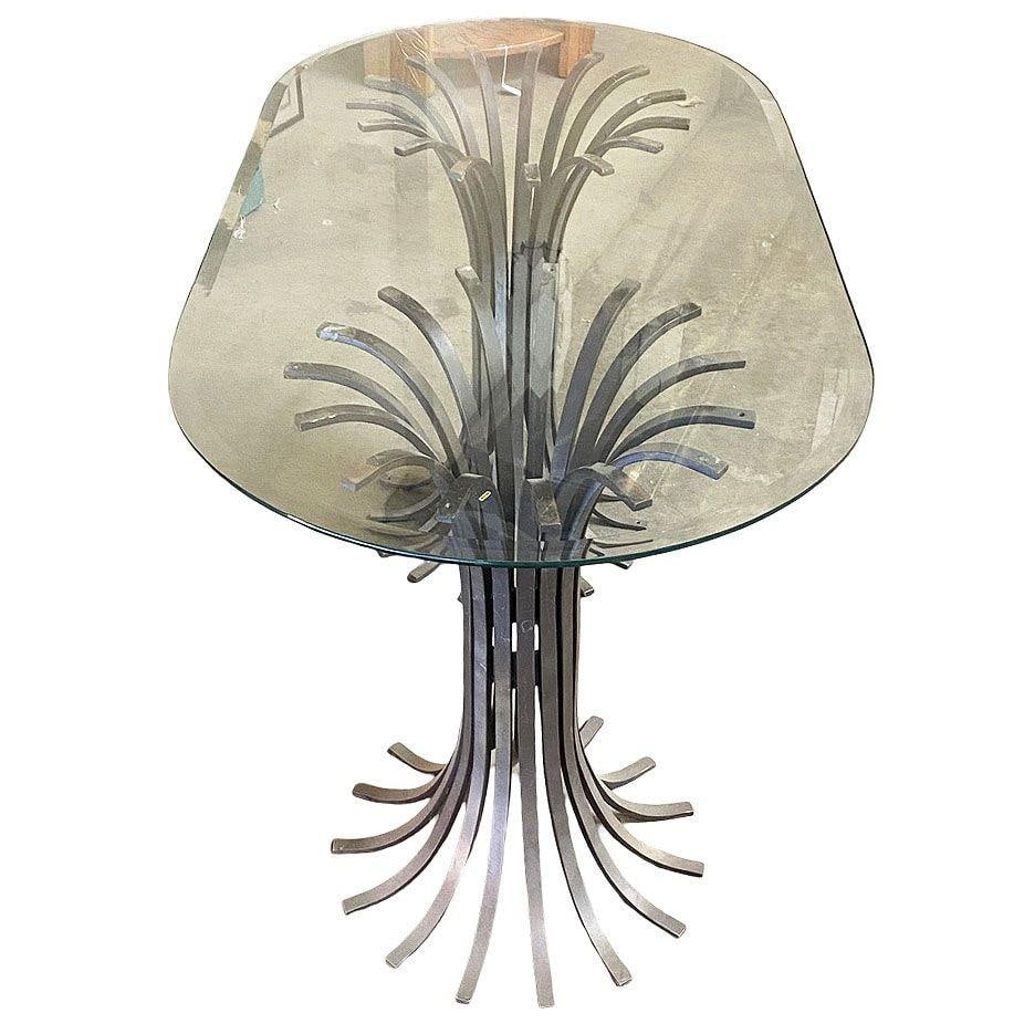 Large 60" Extruded Steel Outdoor/Patio Dining Table, 3 Available - 3