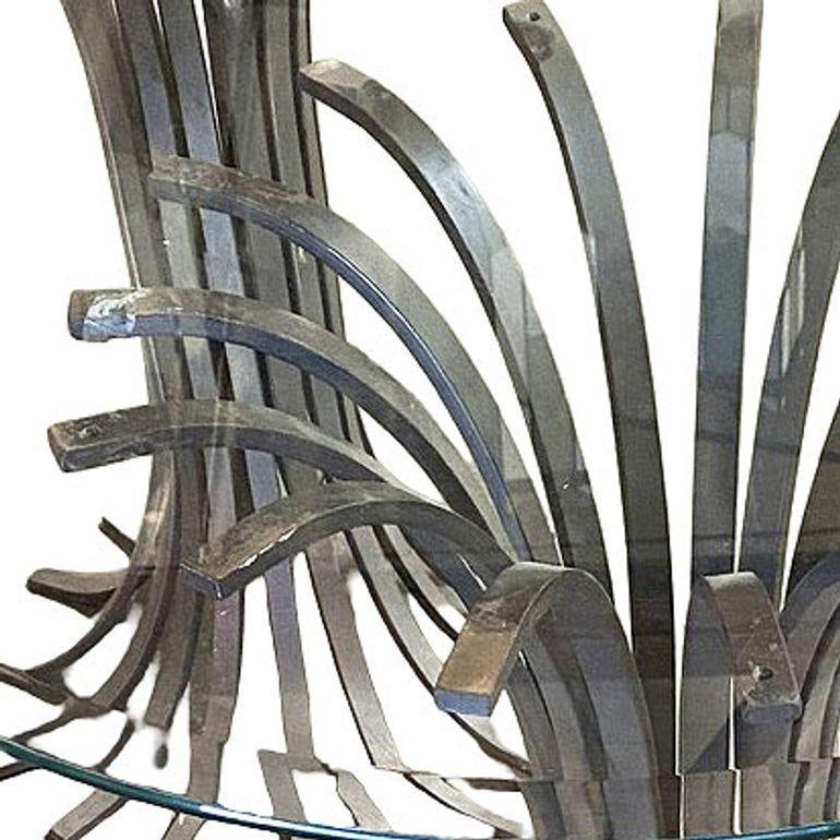 Large 60" Extruded Steel Outdoor/Patio Dining Table, 3 Available - 5