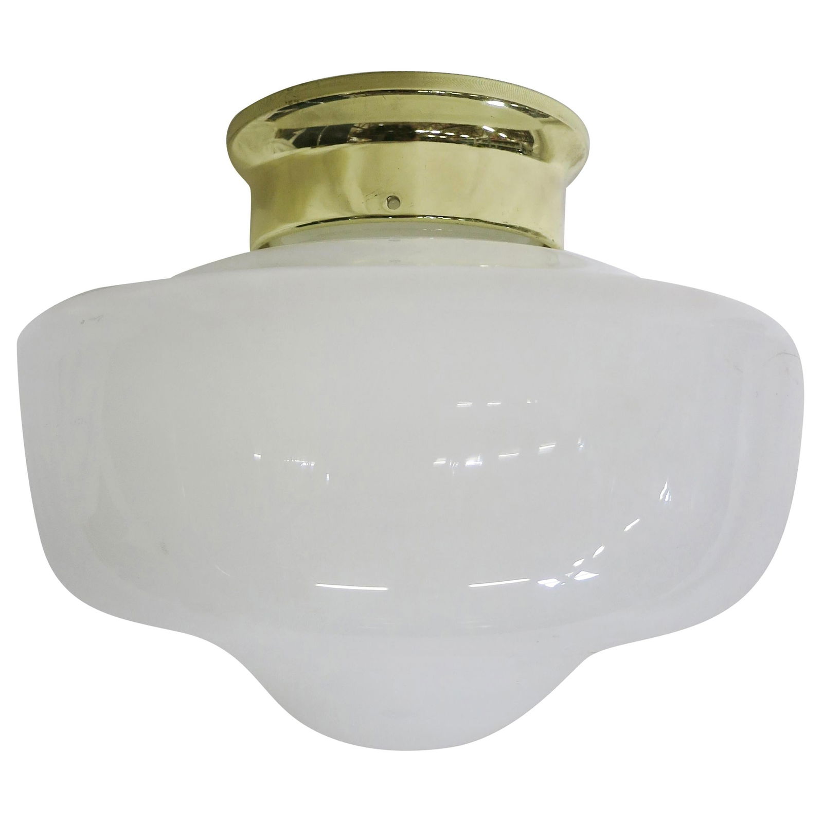 Small Schoolhouse Bell Shape Ceiling Glass Globe Pendant (1 of 5)