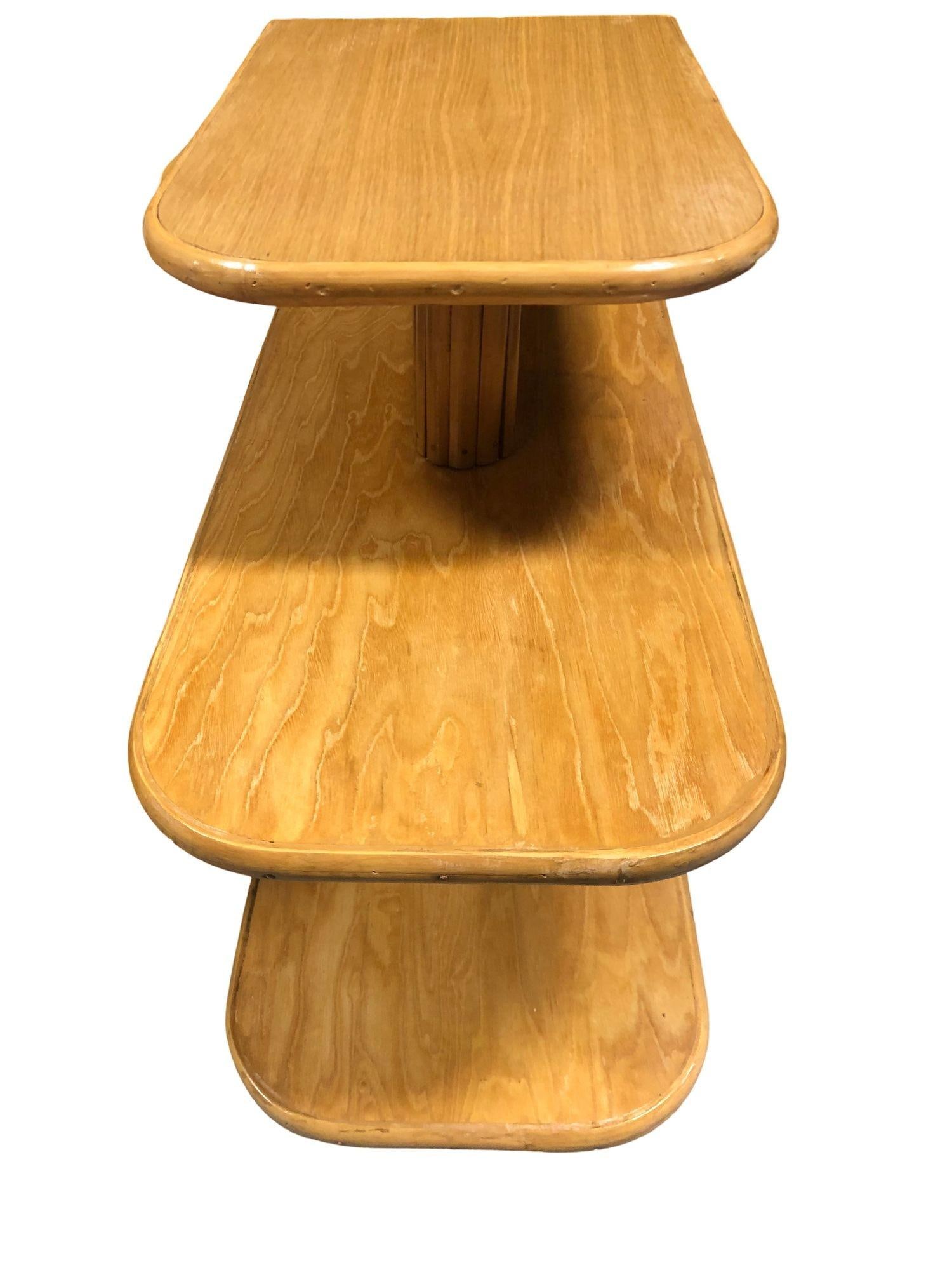 Restored Rattan Six Strand Square 3/4 Pretzel Livingroom Sofa and Chairs Set - 2