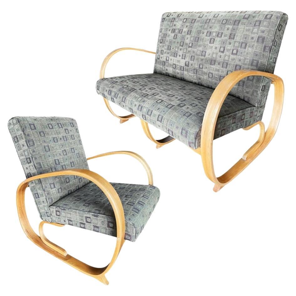 Gilbert Rohde Streamline Art Deco Settee and Lounge Chair Set - 7