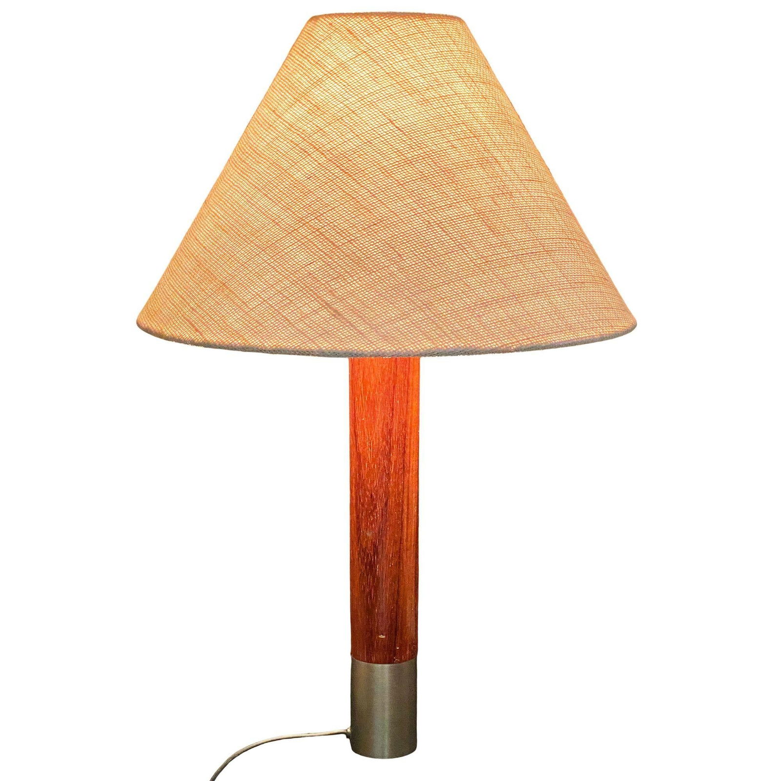 Nickel Básica M2 Table Dimmer Lamp by Santiago Roqueta For Santa & Cole w/ Shade - 13