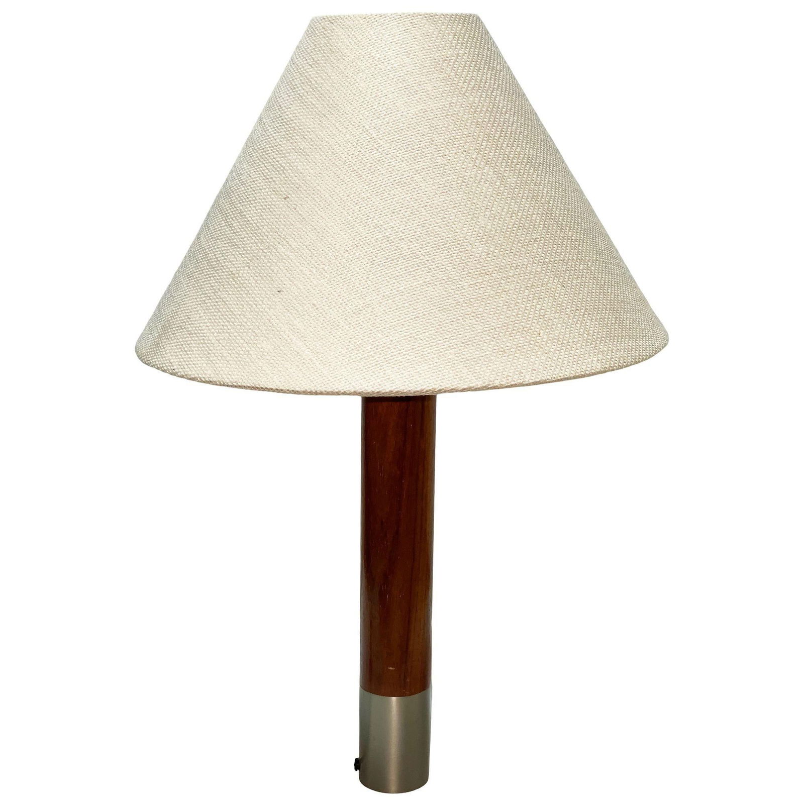 Nickel Básica M2 Table Dimmer Lamp by Santiago Roqueta For Santa & Cole w/ Shade - 20