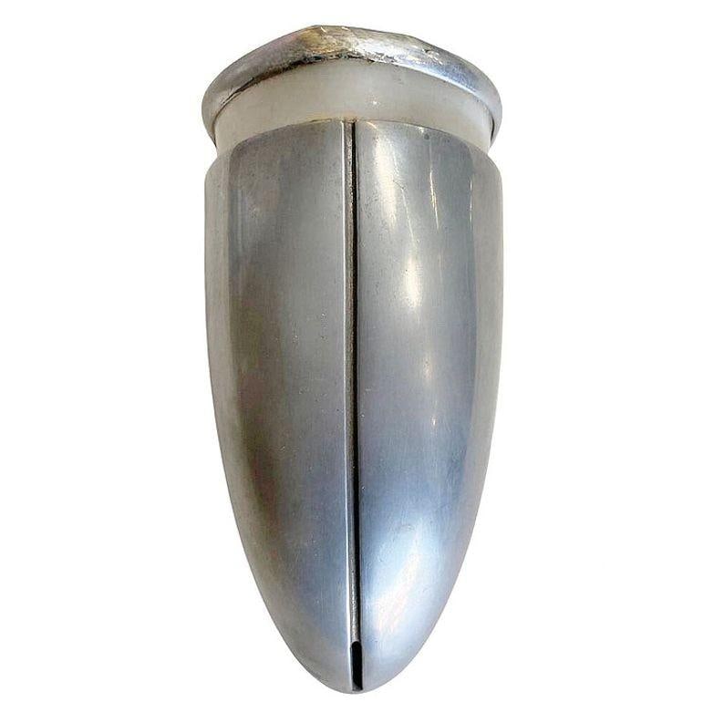 A Machine Age Streamline Brushed Aluminum Wall Sconce, 12 available - 5