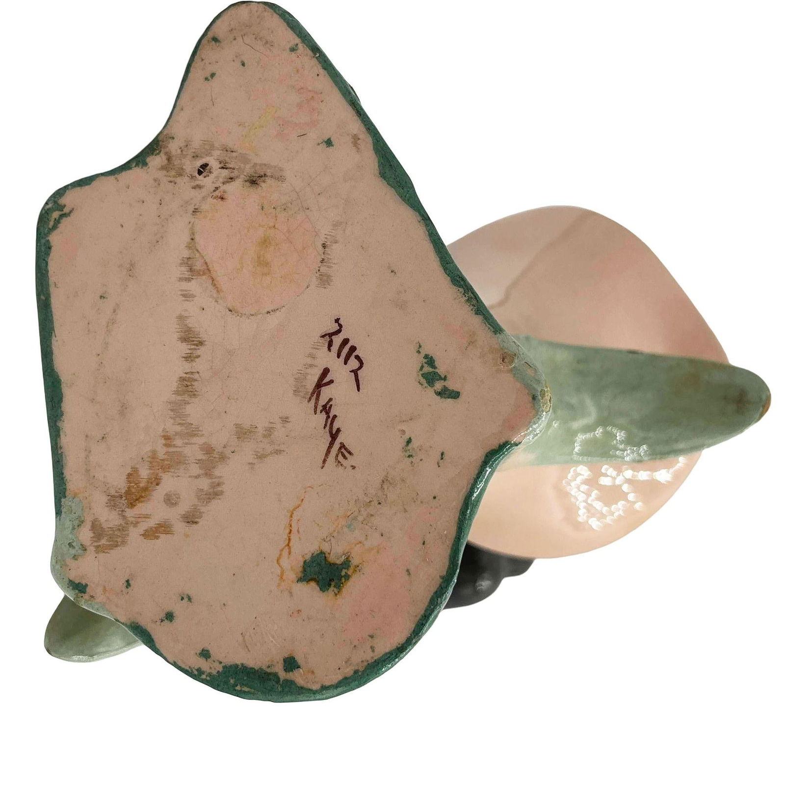 Rare 1940 Dancing Hula Girl Vase by Kaye of Hollywood Dorette Saltzman - 6