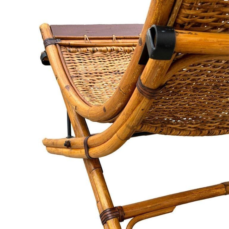 Early 20th Century English Folding Veranda Bamboo Garden Chair - 12