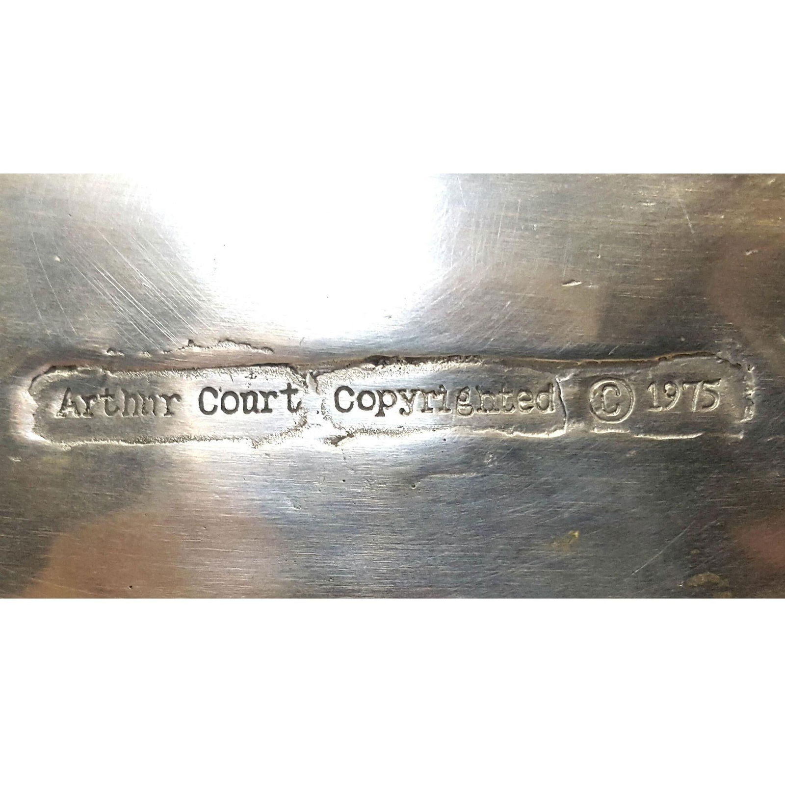 Vintage Arthur Court Large Aluminum Fish Serving Platter Circa 1975 - 12