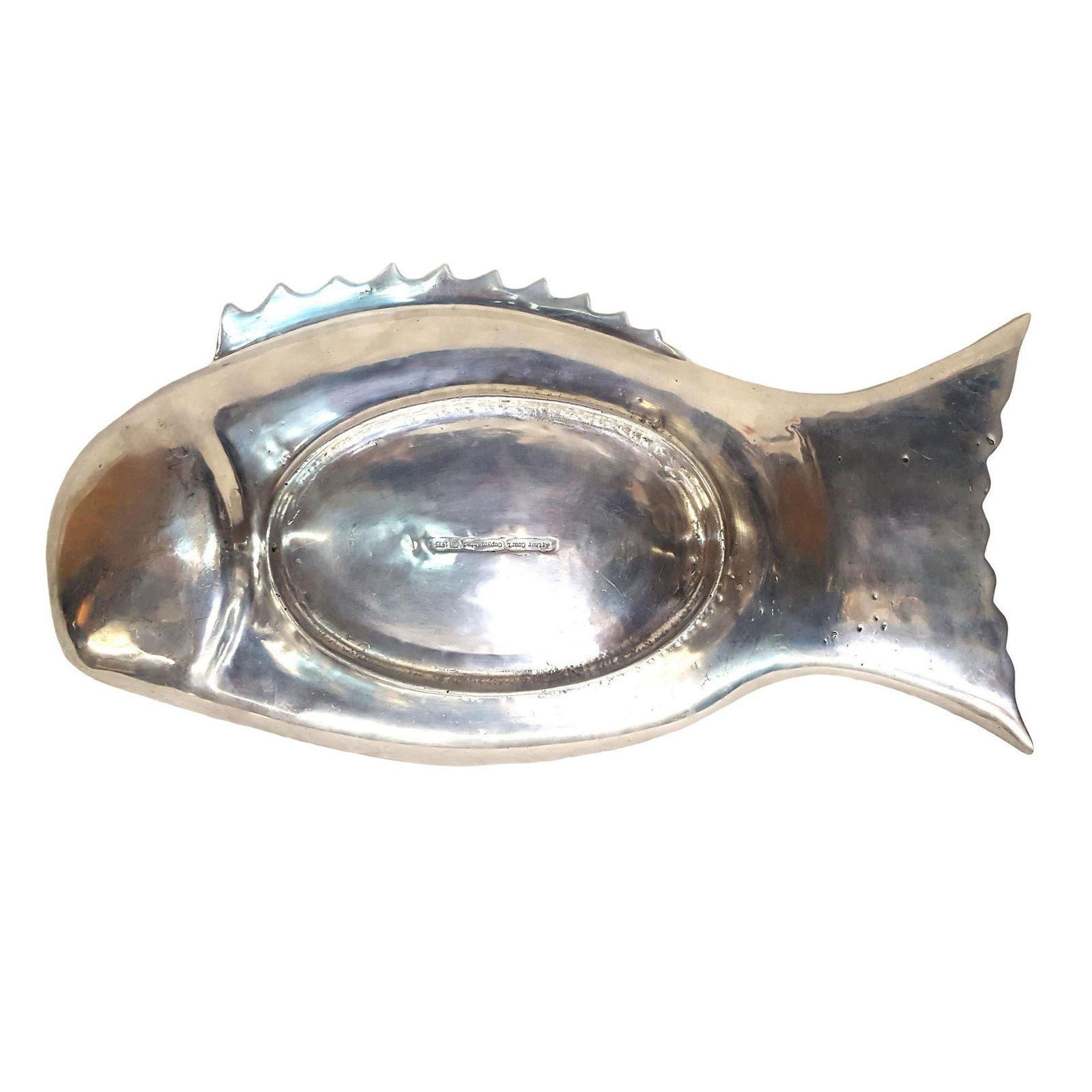 Vintage Arthur Court Large Aluminum Fish Serving Platter Circa 1975 - 8