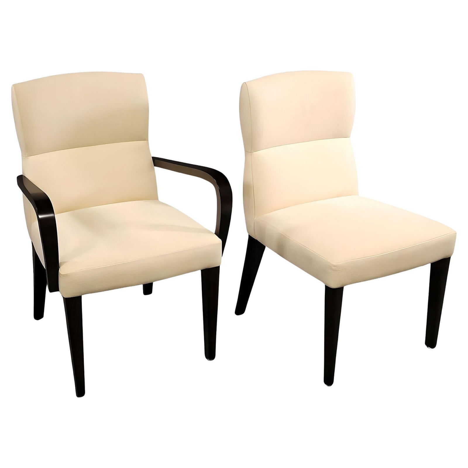 Dakota Jackson "Oh!" Leather Armchair & Side Chair Set (1 of 6)