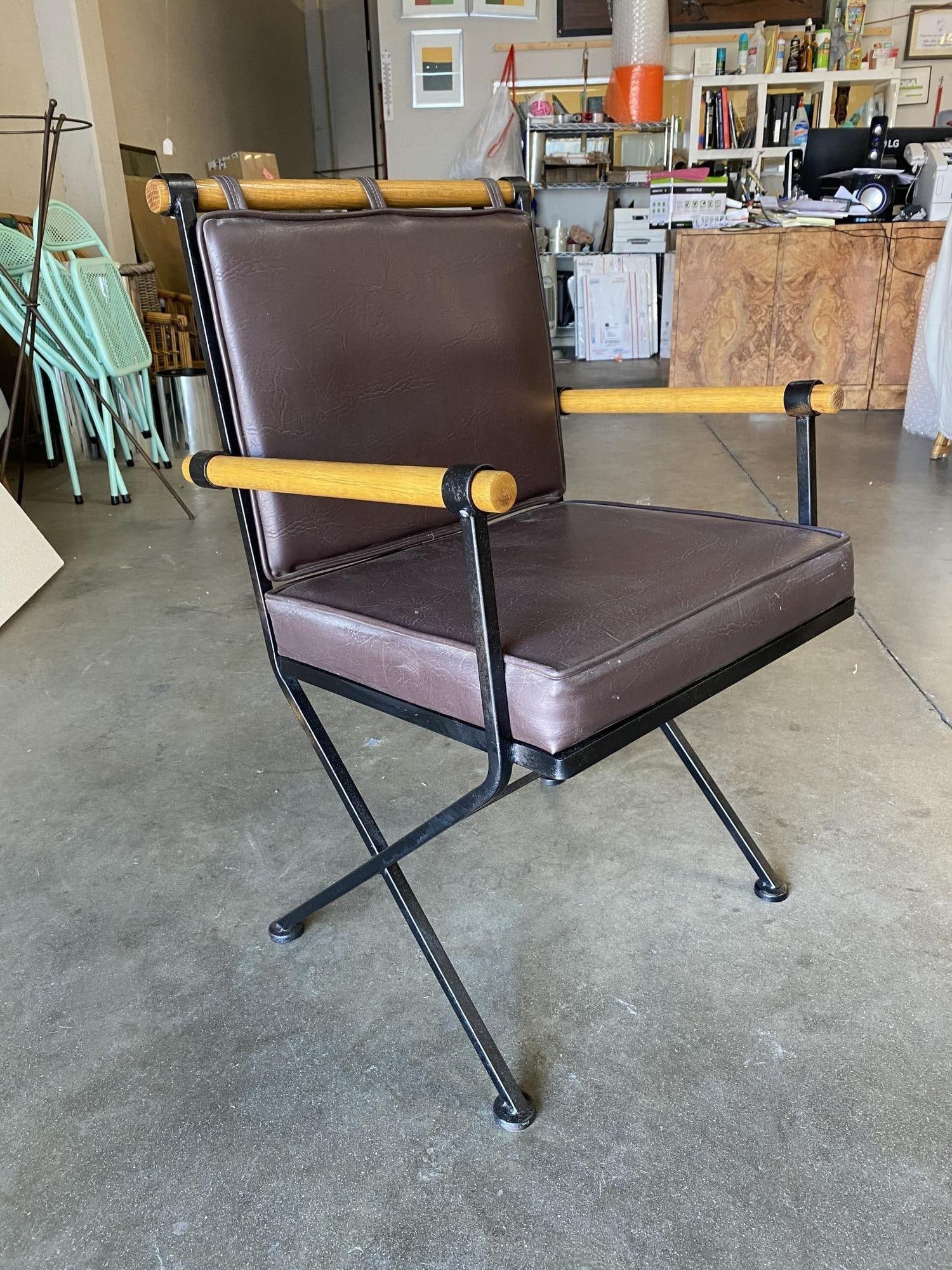 Set of Five Midcentury "Directors Chair" Chairs in the Style of Cleo Baldon - 17