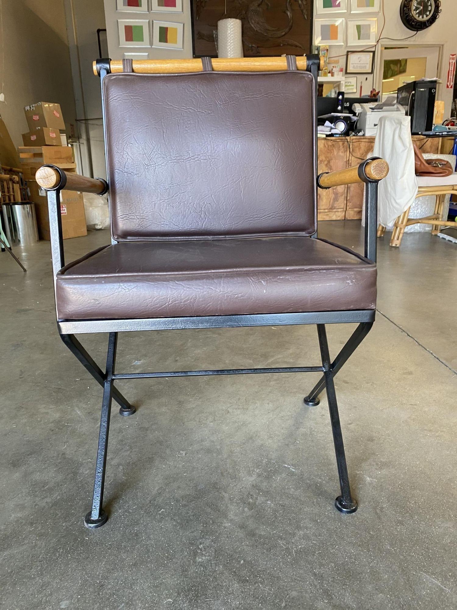 Set of Five Midcentury "Directors Chair" Chairs in the Style of Cleo Baldon - 5