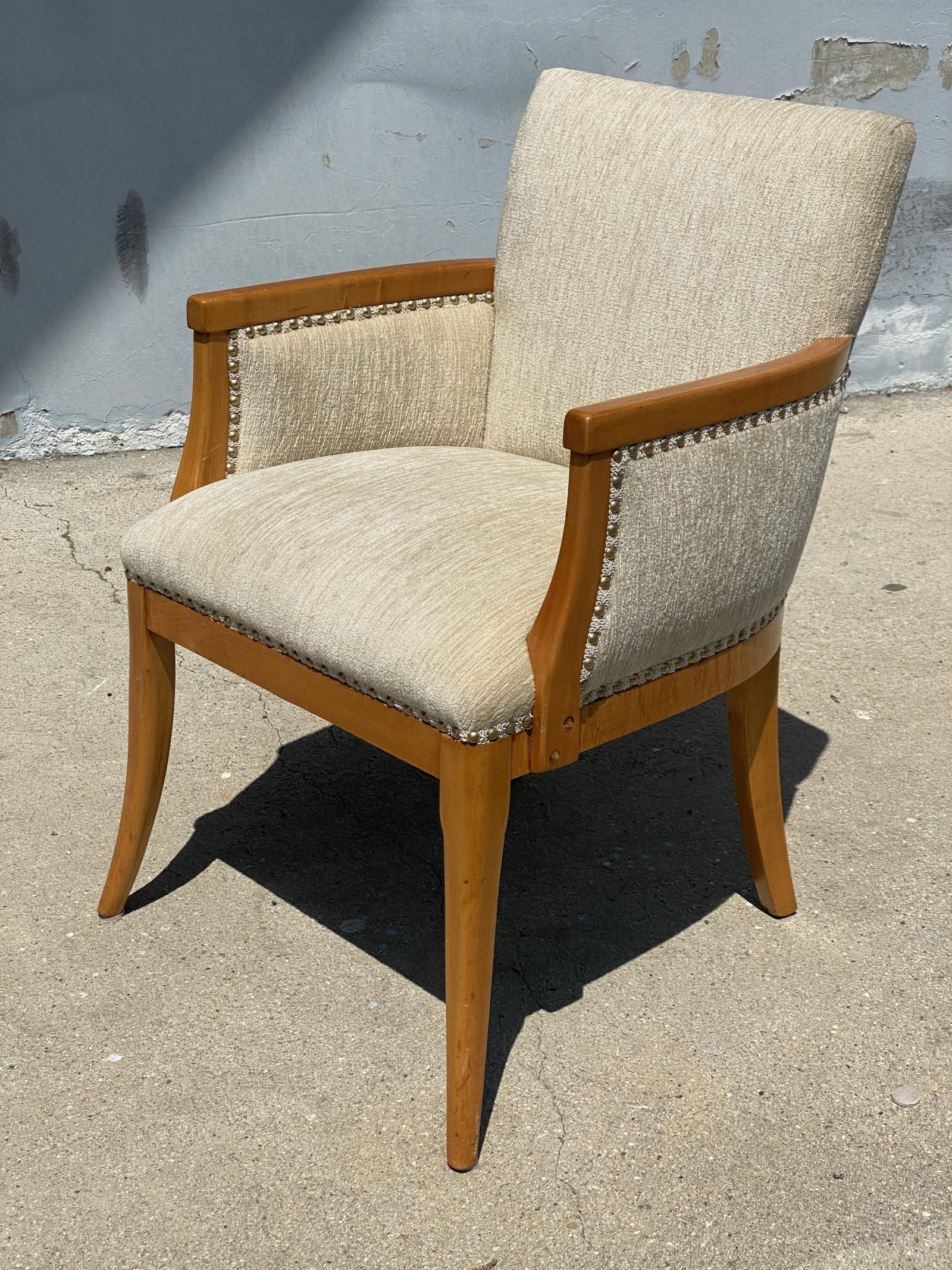 High Style Mid Century Reading Chair w/ Ottoman by Heywood Wakefield - 10