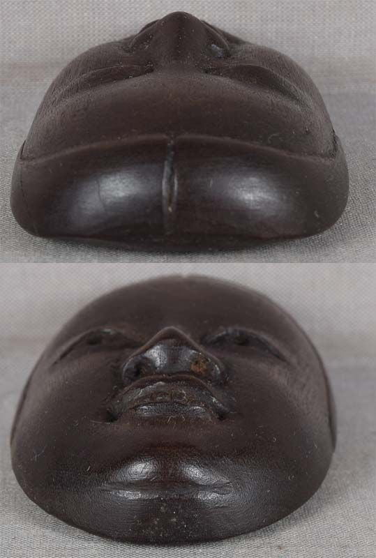 19c netsuke mask of KO-OMOTE - 4