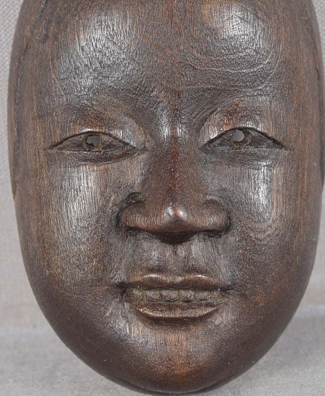 19c netsuke mask of KO-OMOTE - 5