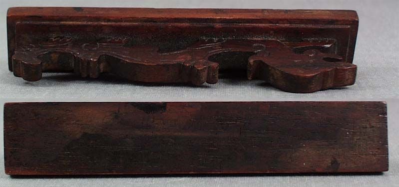 19c Chinese scholar huanghuali BRUSH REST DRAGON - 3