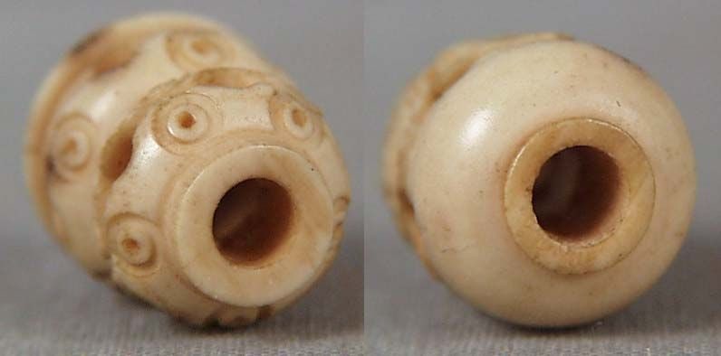 19c OJIME netsuke slide double gourd - 3