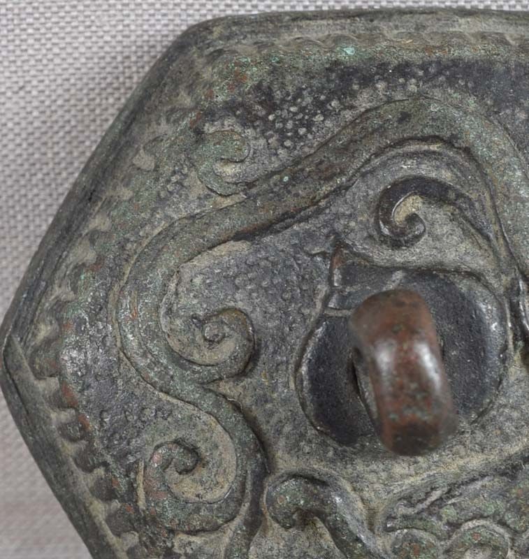 18c bronze SUIGARAAKE netsuke DRAGON & PEARL - 5