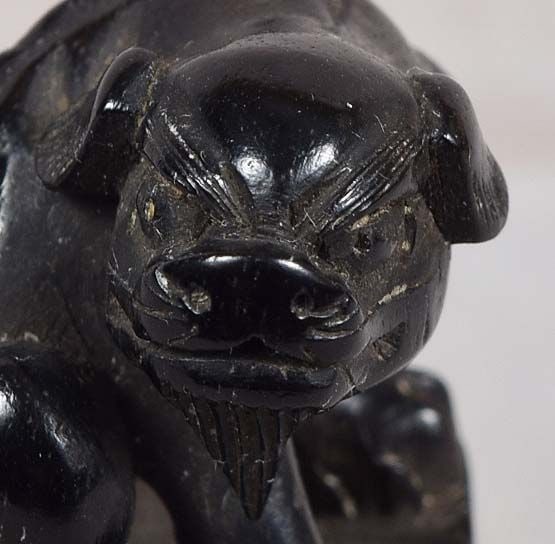 Early 19c ebony netsuke SHISHI - 5