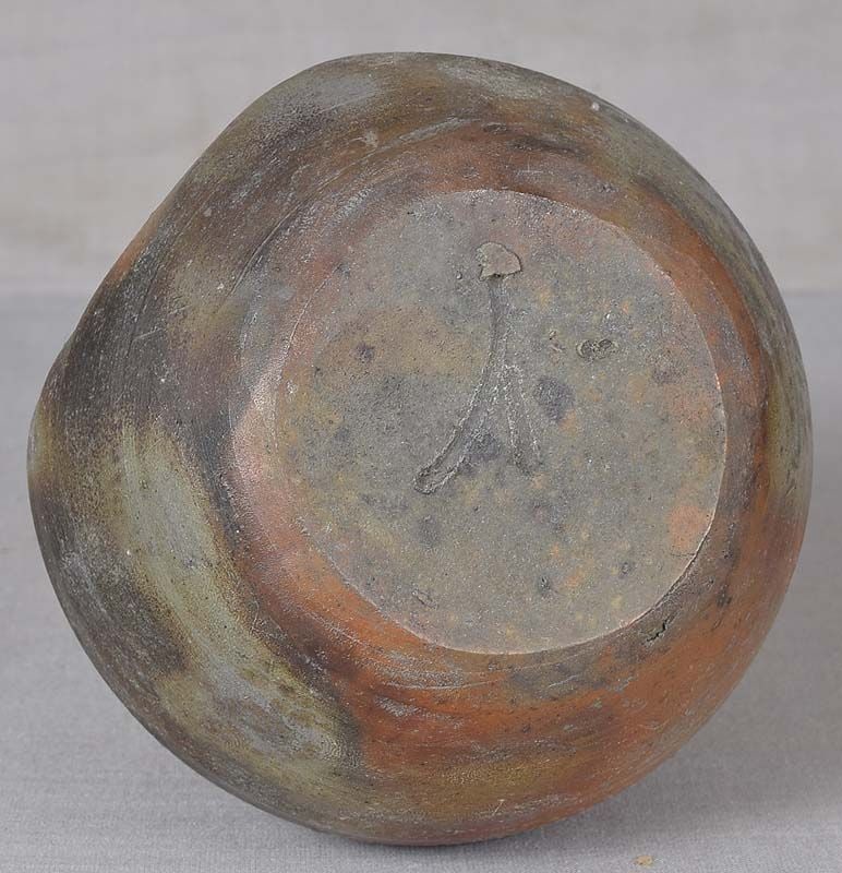 19c BIZEN tea ceremony WALL VASE marked - 5