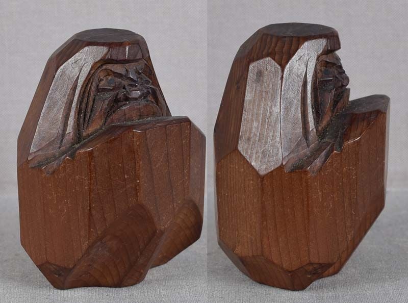 19c okimono DARUMA Hida netsuke school - 3