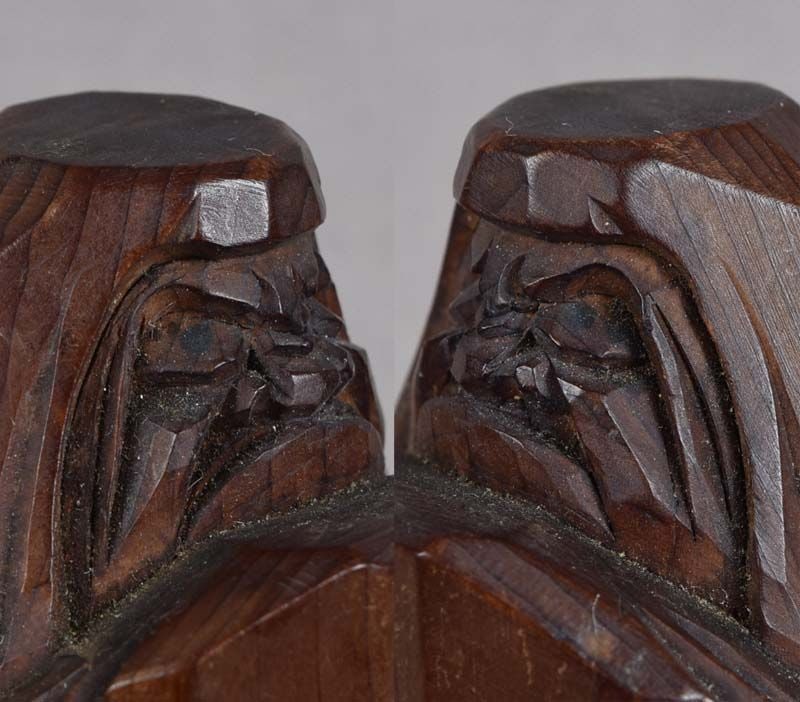 19c okimono DARUMA Hida netsuke school - 6