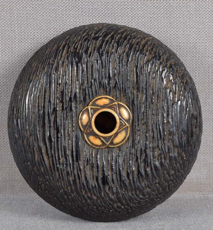 19c kagamibuta netsuke PUPPY & TURTLE - 3