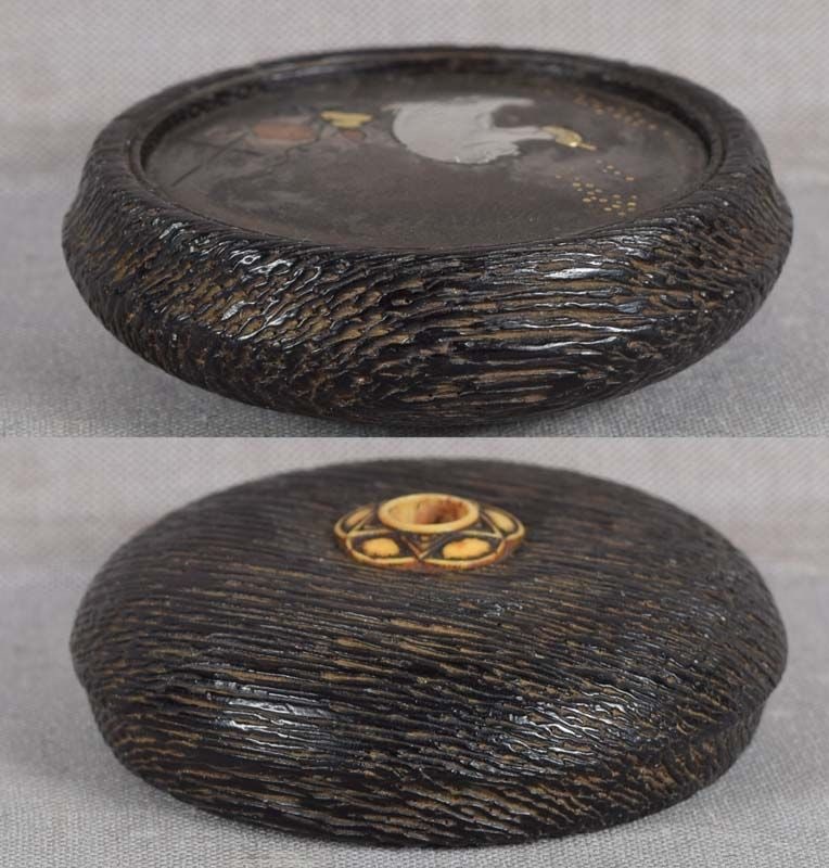 19c kagamibuta netsuke PUPPY & TURTLE - 4