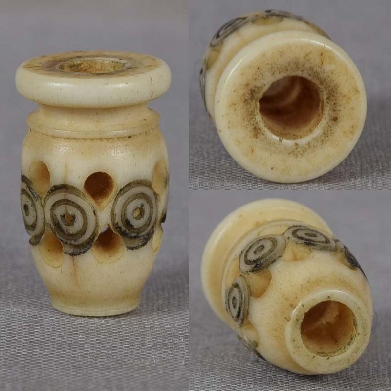 19c OJIME netsuke slide SAKE JAR - 3