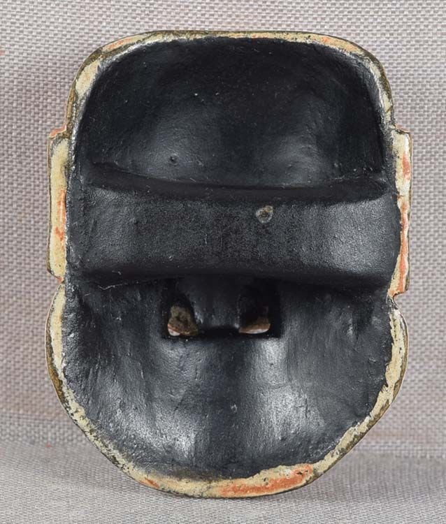 19c mask netsuke BISHAMON - 3
