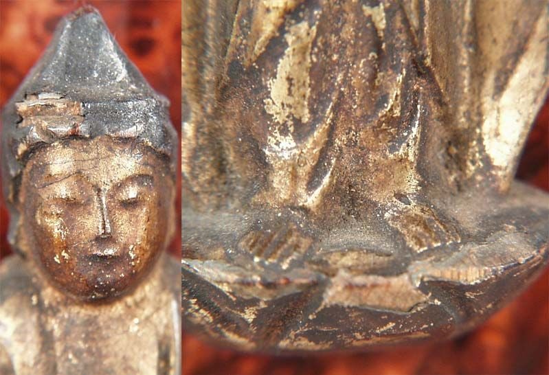 18/19c Japanese lacquer BODDHISATTVA - 5