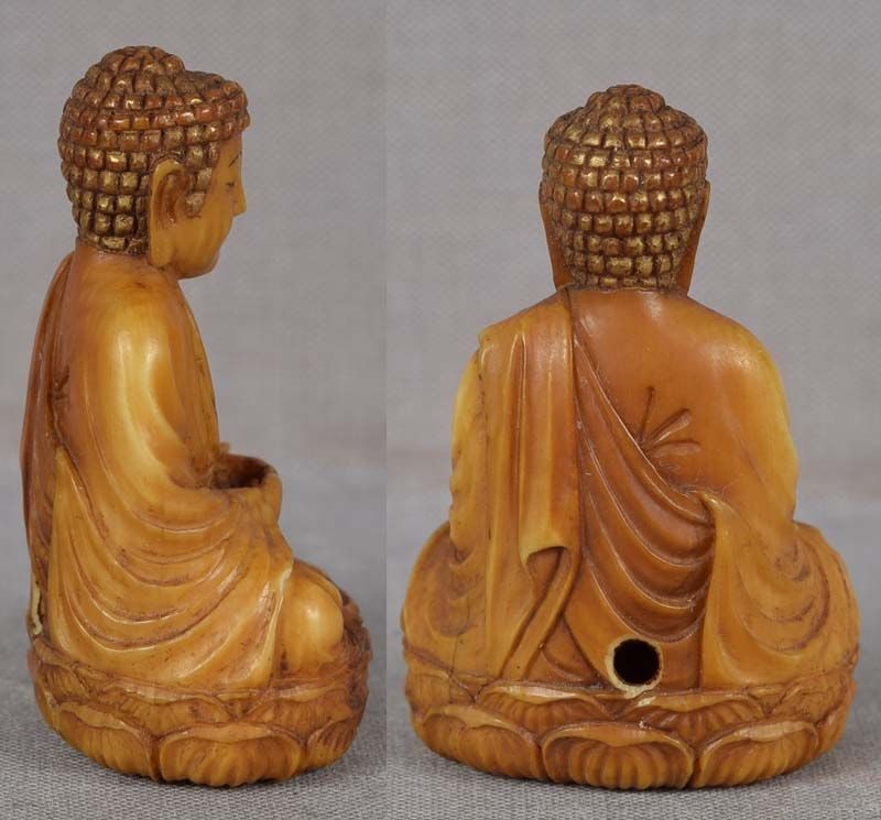 19c netsuke AMIDA BUDDHA - 3