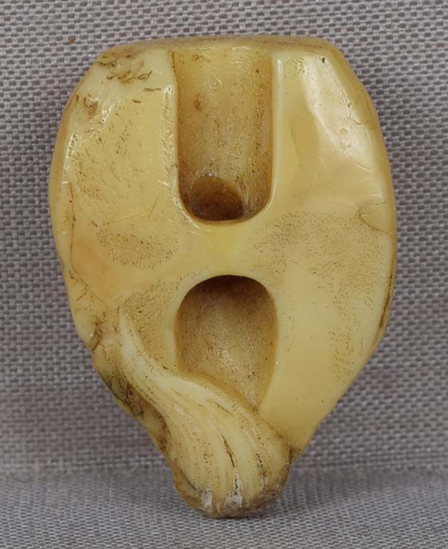 1920s celluloid netsuke OKINA Sambaso MASK - 3