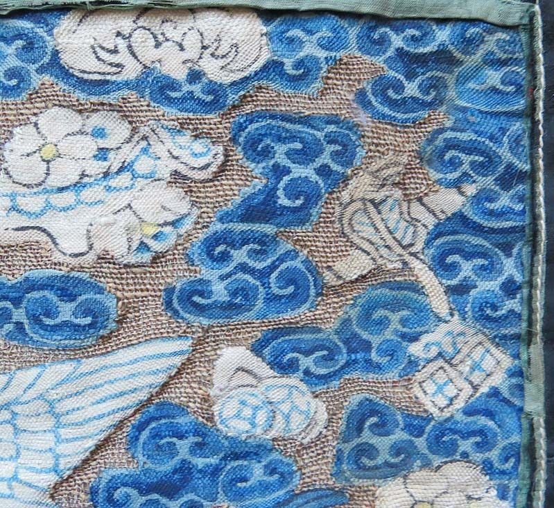 Early 19c Chinese KESI textile 9th RANK BADGE MANDARIN SQUARE - 4