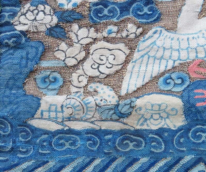 Early 19c Chinese KESI textile 9th RANK BADGE MANDARIN SQUARE - 5