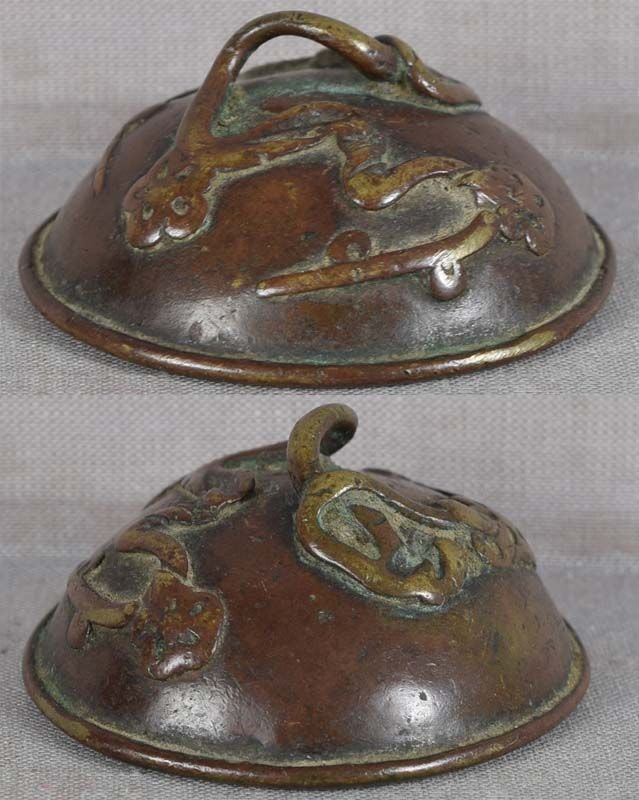 18c bronze SUIGARAAKE netsuke FLOWERING PRUNUS - 2