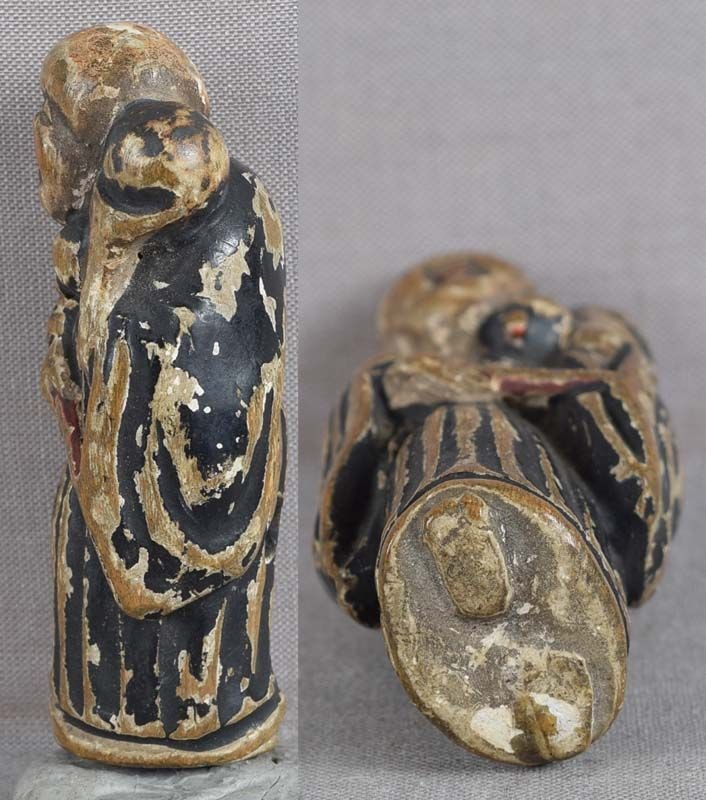 18c saishiki netsuke CHOKWARO SENNIN with gourd - 5