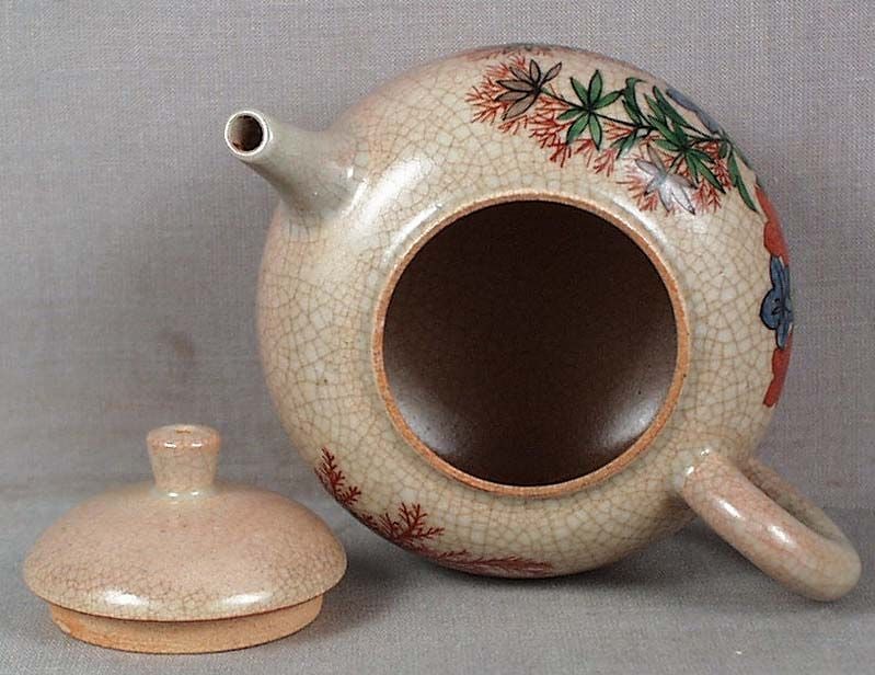 Japanese Kyoto ware TEAPOT by WAZEN KITAMURA - 6