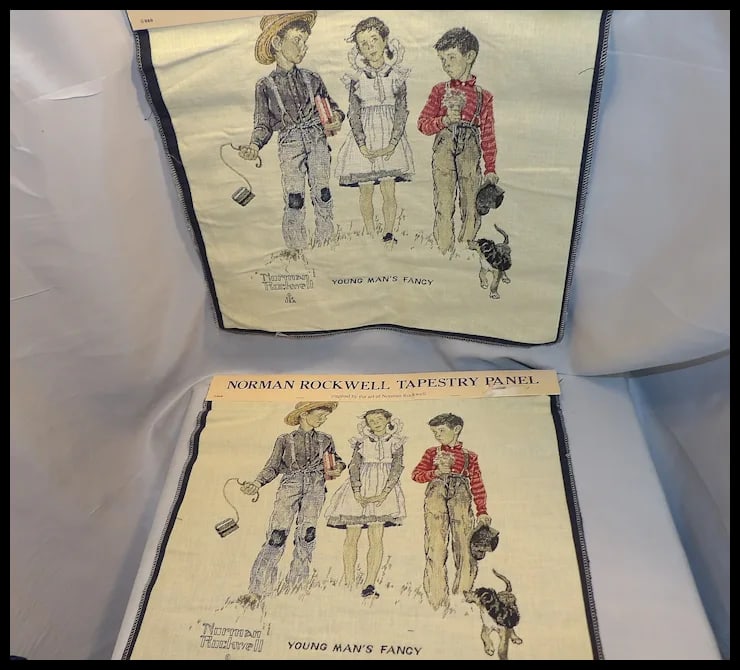 Norman Rockwell Tapestry Panel by Oakhurst Textiles Inc. - 2