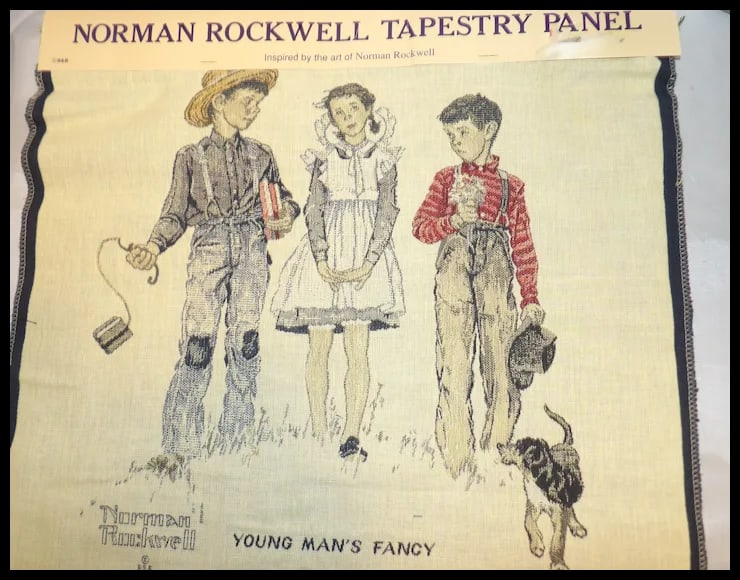 Norman Rockwell Tapestry Panel by Oakhurst Textiles Inc. - 3