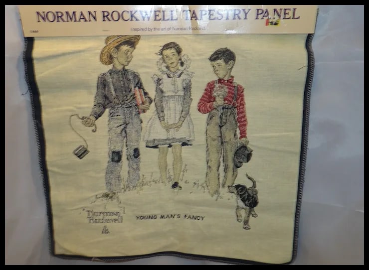 Norman Rockwell Tapestry Panel by Oakhurst Textiles Inc. - 4