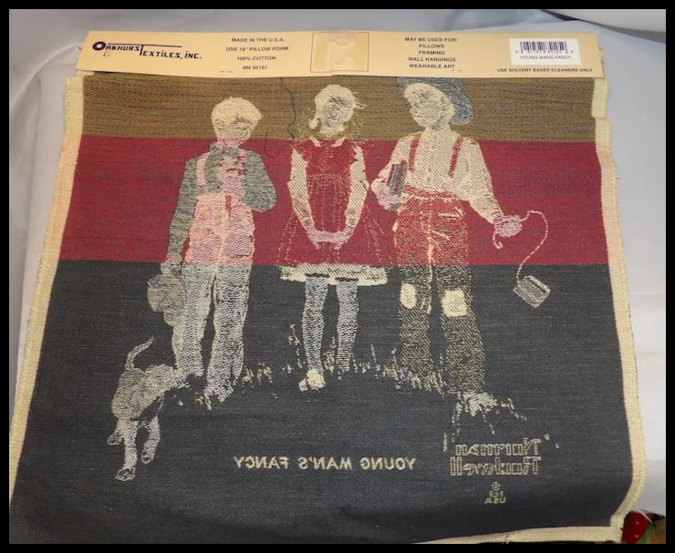 Norman Rockwell Tapestry Panel by Oakhurst Textiles Inc. - 5