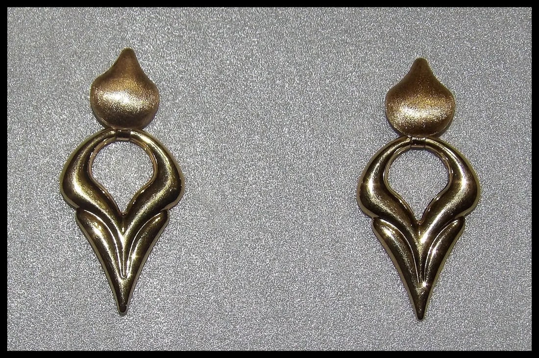 Brev Italian 14 KT Gold Convertible Hearts Earrings - 2